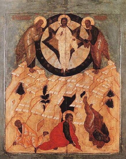 unknow artist Icon of the Transfiguration oil painting picture